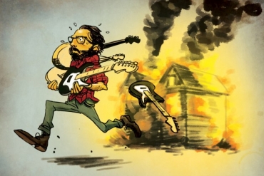 21 χρόνια πριν: Ο Eric Clapton σώζει τις κιθάρες του από τις φλόγες.